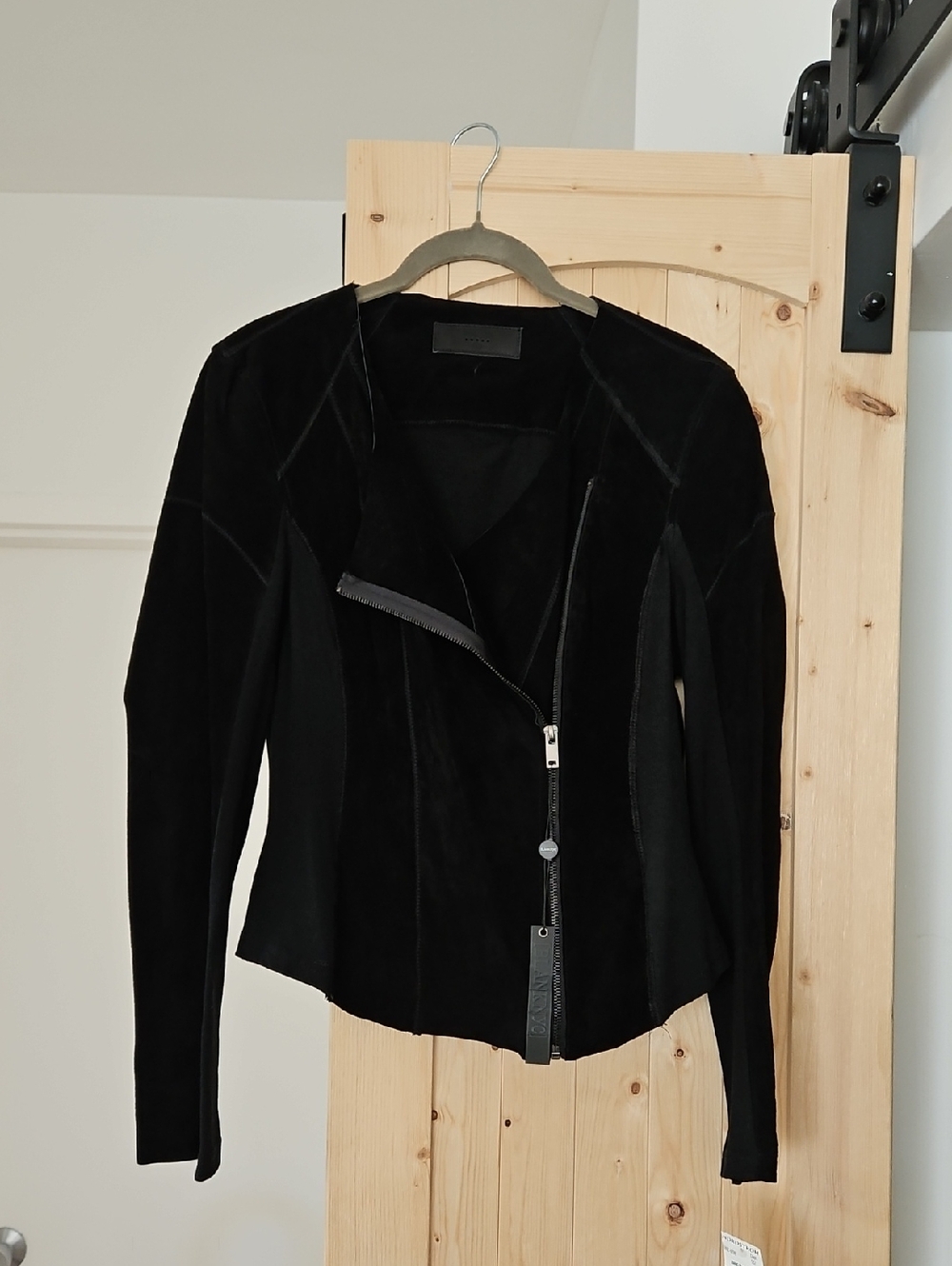 Blank NYC Black Suede And ASweater Jacket